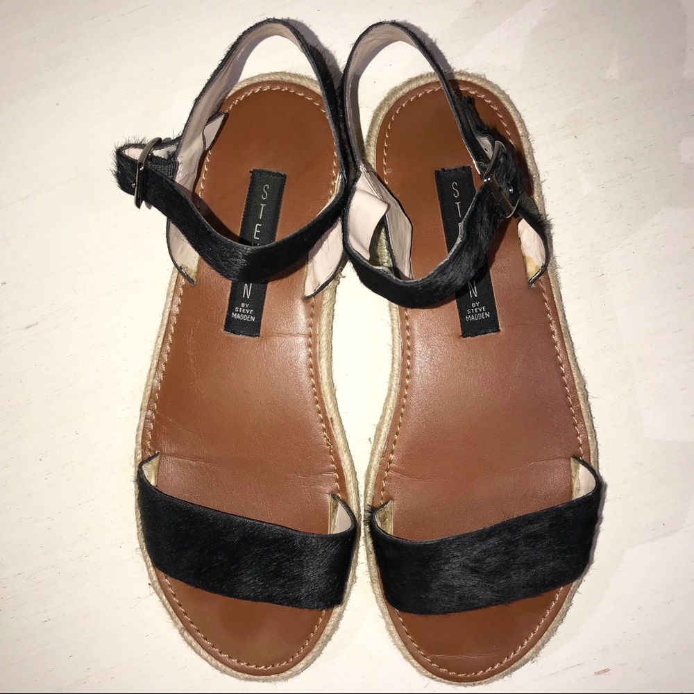 SOLD-Steven by Steve Madden Cowhair Sandals - Picture 2 of 7